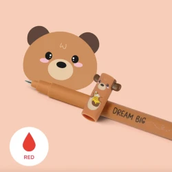 Legami Erasable Gel Pen Red Teddy Bear - 3