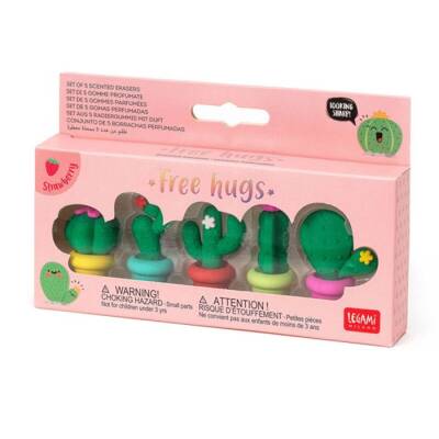 Legami Eraser Set 5-Piece Cactus Design K099056 - 5