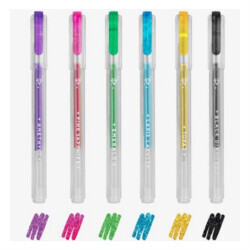 Legami Glitter 6-Pack Gel Pens K086159 - 2