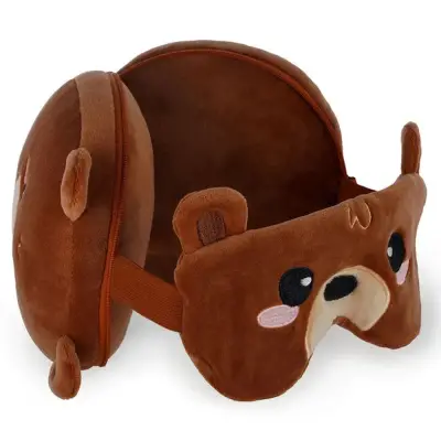 Legami Masked Travel Pillow Teddy Bear K109391 - 2