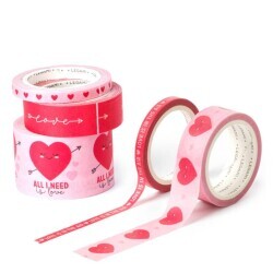 Legami Mini 5 Paper Tape Heart Set K099265 - 2