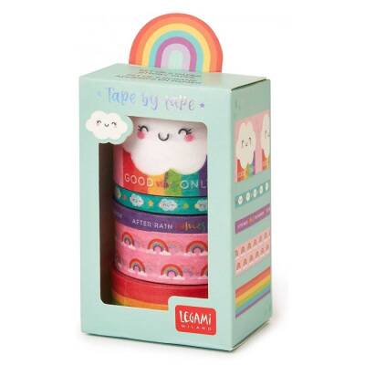 Legami Mini 5 Paper Tape Rainbow Set K096957 - 1