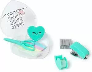 Legami Mini Heart Box Stationery Set, 6 Pieces - 3