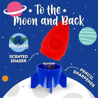 Legami Pencil Sharpener With Eraser Space K109417 - 3