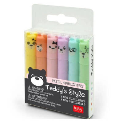 Legami Teddy Bear Pastel Highlighter Pen K095611 - 1