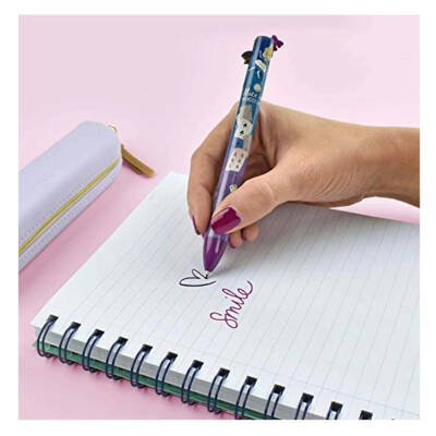Legami Two-Color Ballpoint Pen Fuchsia & Black Alice In Wonderland K089375 - 2