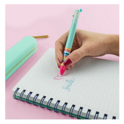 Legami Two-Color Ballpoint Pen Lama Aqua Pink K089377 - 2
