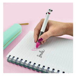 Legami Two-Color Ballpoint Pen Pink & Black Pan K089378 - 2