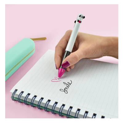 Legami Two-Color Ballpoint Pen Pink & Black Pan K089378 - 2