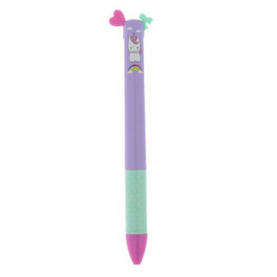 Legami Two-Tone Ballpoint Pen Unicorn Aqua Pink K071679 - 1