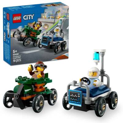Lego City Airplane Vs. Hospital Bed Race Car Pack 60459 - 1