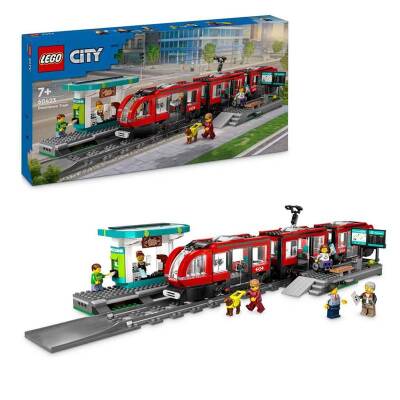 Lego City City Center Tram Station Toy Set 60423 - 1