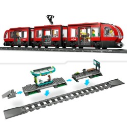 Lego City City Center Tram Station Toy Set 60423 - 2