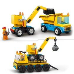 Lego City Construction Trucks And Demolition Cannon Crane 60391 - 3
