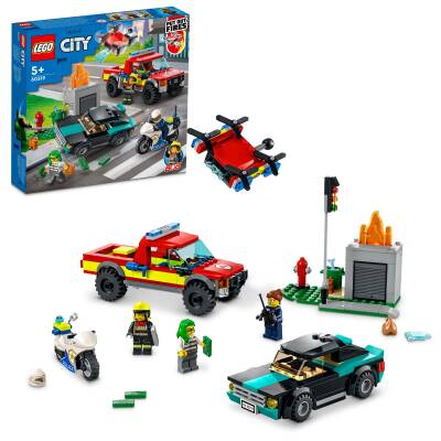 Lego City Fire Fire Rescue & Police Chase Lsc60319 - 1
