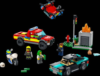 Lego City Fire Fire Rescue & Police Chase Lsc60319 - 2