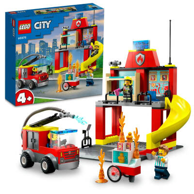 Lego City Fire Station And Fire Truck 60375 - 1