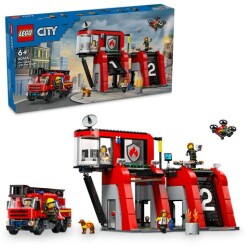 Lego City Firefire Station With Fire Truck60414 - 1