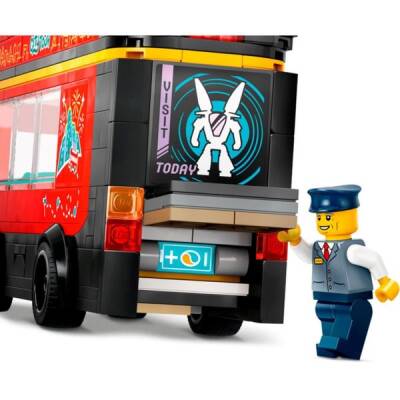 Lego City Red Double-Decker Tourist Bus Toy 60407 - 3