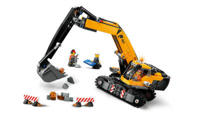 Lego City Yellow Construction Excavator Toy Digger 60420 - 1