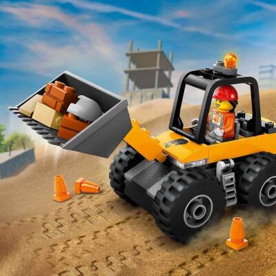 Lego City Yellow Wheeled Construction Loader 60450 - 6