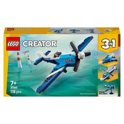 Lego Creator 3-In-1 Airplane: Racing Plane Vehicle Playset 31160 - 7