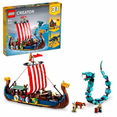 Lego® Creator 3-In-1 Viking Ship And Midgard Serpent 31132 - 1