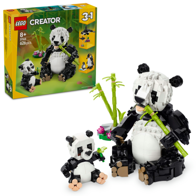 Lego Creator 3-In-1 Wild Animals: Panda Family Playset 31165 - 1