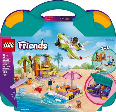 Lego Friends Creative Beach And Travel Suitcase Buildable Toy Set 42672 - 2