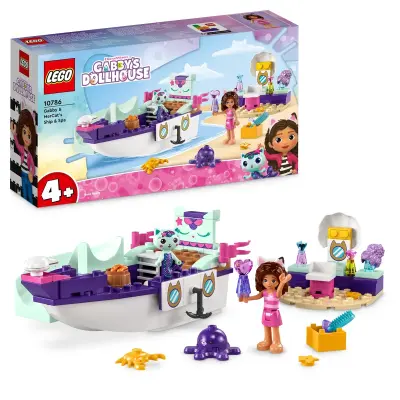 Lego Gabby's Dollhouse, Gabby And The Fancy Cat's Ship And Spa 10786 - 1