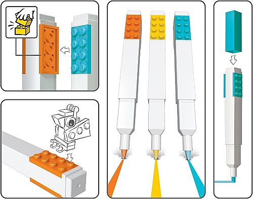 Lego Highlighter 3'lü Kalem Seti 51685 - 4