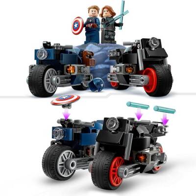 Lego Marvel Black Widow And Captain America Motorcycles 76260 - 2