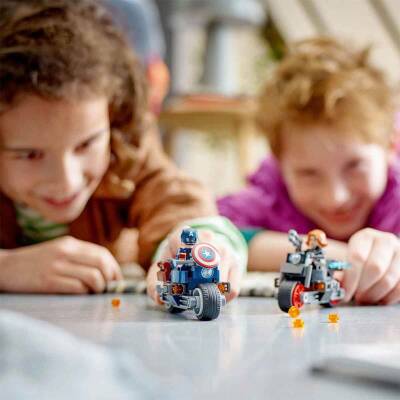 Lego Marvel Black Widow And Captain America Motorcycles 76260 - 3