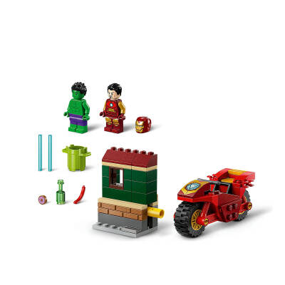 Lego Marvel Iron Man And Hulk On Motorcycles Playset 76287 - 3
