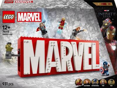 Lego Marvel: Marvel Logo And Minifigures, Buildable Set 76313 - 2