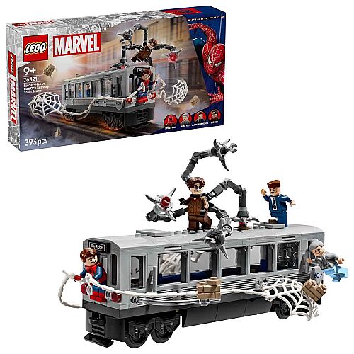 Lego | Marvel Örümcek Adam ile Doktor Oktopus Metro Sahnesi Yapım Oyuncağı 76321 - 1