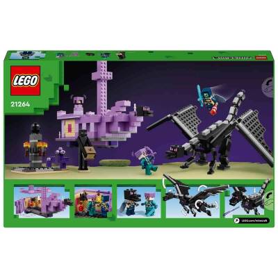 Lego Minecraft Ender Dragon And End Ship Toy 21264 - 9
