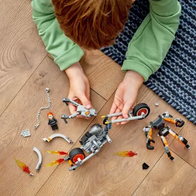 Lego Super Heroes Marvel Ghost Rider Robot And Motorcycle 76245 - 5