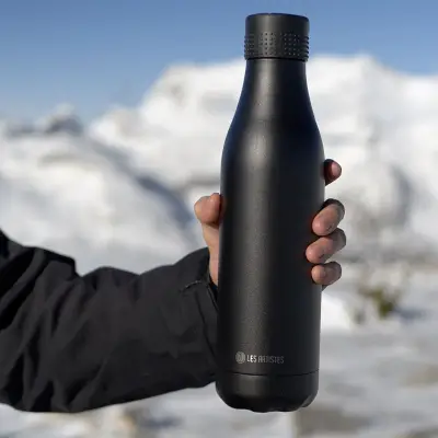 Les Artistes Paris Insulated Steel Thermos Bottle 500 Ml Black+Lap-A1965 - 3