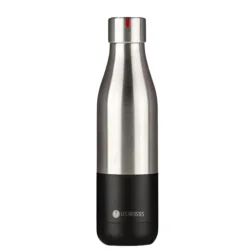 Les Artistes Paris Insulated Steel Thermos Bottle 500 Ml Split Black+Lap-A4244 - 1