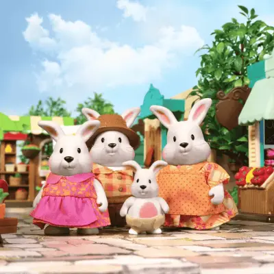 Li'l Woodzeez Rabbit Family 6006Z - 3