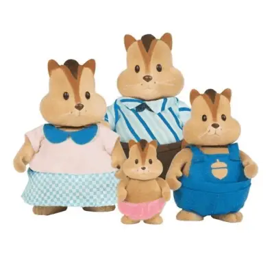 Li'L Woodzeez Striped Squirrel Family 6158Z - 1