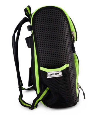 Light Plus Nine Student Backpack / Neon Lime 624Stnl - 3