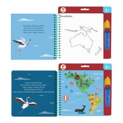 Lino Aqua Magic Book Continents (Magic Coloring Book) Tfl-1001 - 3