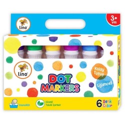 Lino Dot Markers 6-Pack Washable Ln-606 - 1