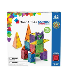 Magna-Tiles Magna-Tiles Combo + Micromags - 62 Parca 244062Co - 1