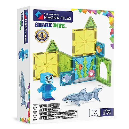 Magna-Tiles - Shark Dive Manyetik Bloklar - 13 Parça 262013Sd - 1