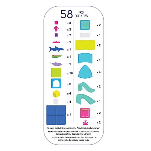 Magna-Tiles - Undersea Adventure Manyetik Bloklar - 58 Parça 262058Ua - 6