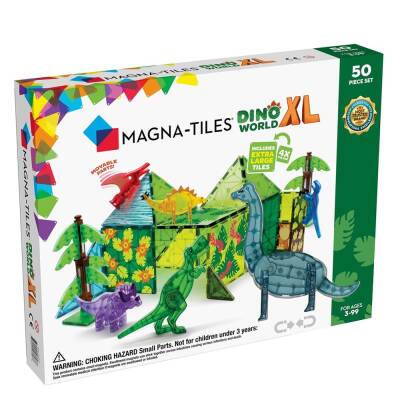 Magnatiles Dinosaur World 50 Pieces Xl 22850 - 1