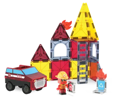 Magnatiles Fire Rescue 27 Pieces 252027Fr - 2